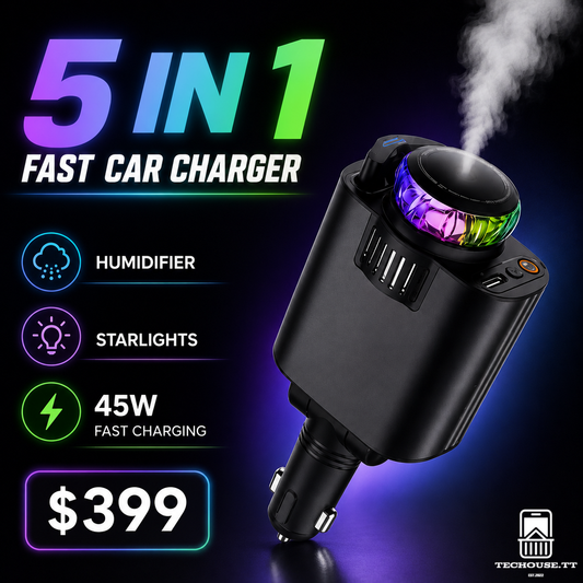 5 in 1 Fast Car Charger