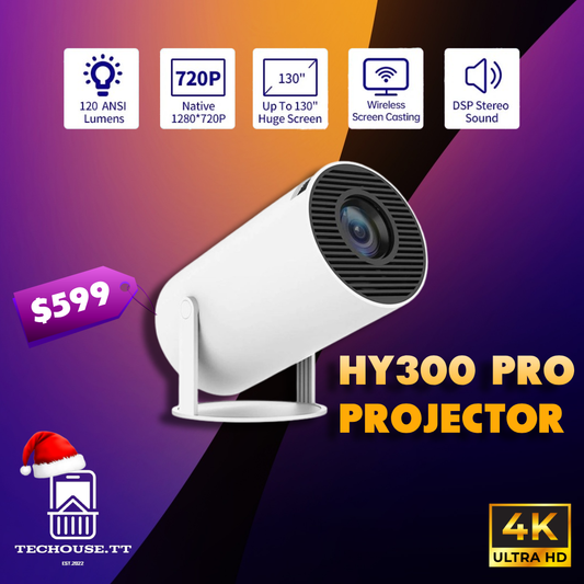 HY300 PRO SMART PROJECTOR - (Fully Programmed)