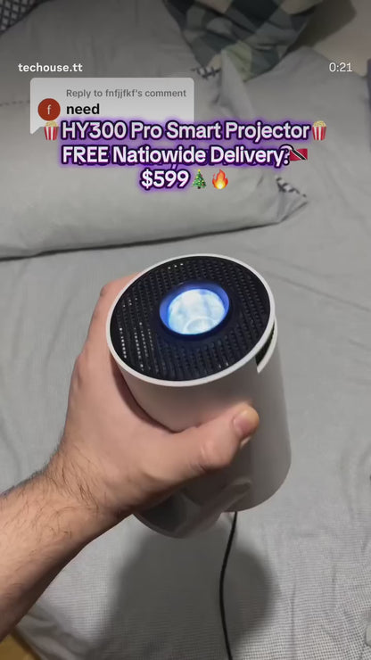 HY300 PRO SMART PROJECTOR - (Fully Programmed)